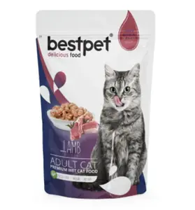 Bestpet Kuzu Etli Jelly Kedi Yaş Maması 85 GR