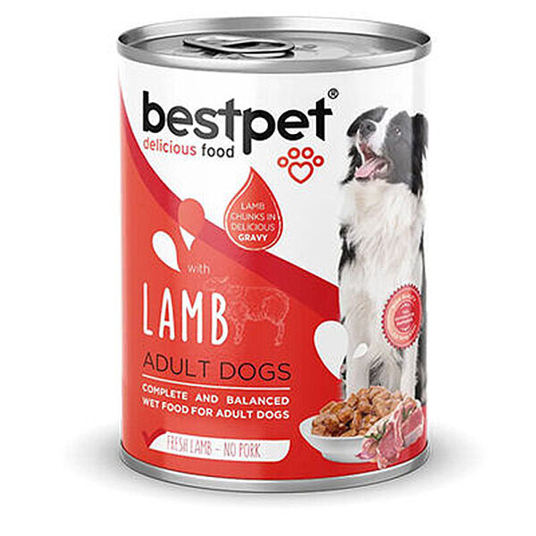 BestPet Kuzu Etli Yetişkin Köpek Yaş Maması 400 g