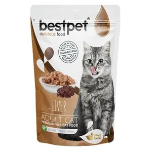 BestPet Tahılsız Ciğerli Jelly Yaş Kedi Maması 85 Gr