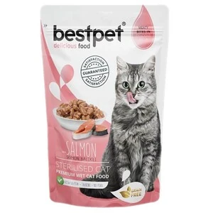 BestPet Tahılsız Sterilised Jelly Somonlu Yaş Kedi Maması 85 Gr