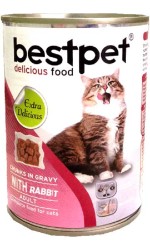 Best Pet Tavşan Etli Kedi Maması 415 GR
