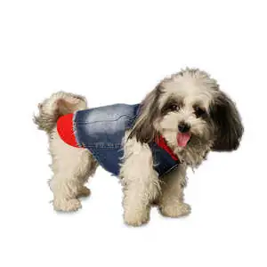 Betty Kedi & Köpek Casual Denim Yelek