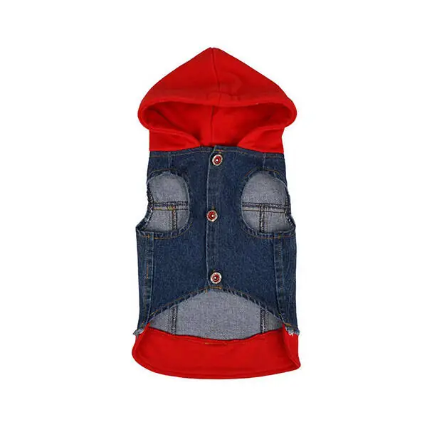 Betty Kedi & Köpek Casual Denim Yelek - 2