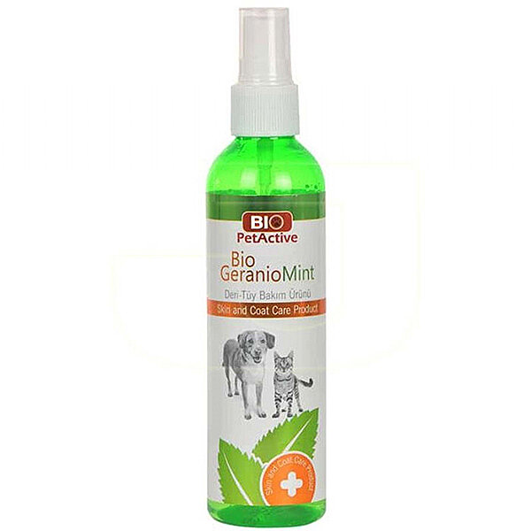 Bio PetActive Bio Geranio Mint Kedi Köpek Deri ve Tüy Bakım Spreyi 100 ml - 1