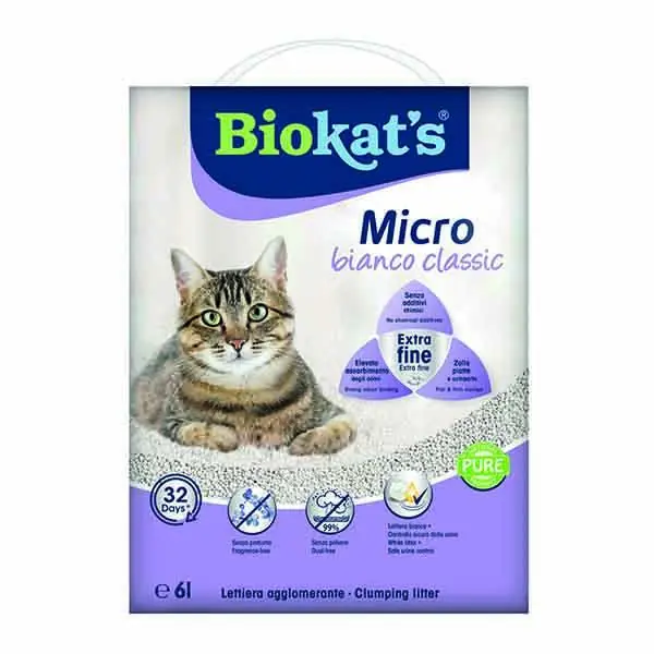 Biokats Micro Bianco Classic Kedi Kumu 6 Lt - 1