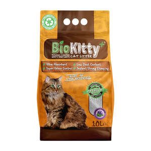 Biokitty Lavanta Kokulu İnce Taneli Kedi Kumu 10 LT