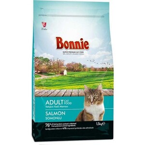 Bonnie Somonlu Kedi Maması 1,5 Kg