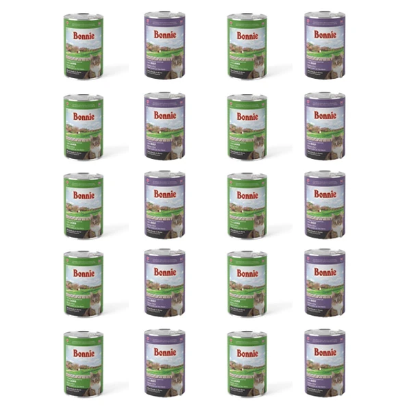 Bonnie Kedi Maması Karışık 85 Gr x 24 Adet - 1