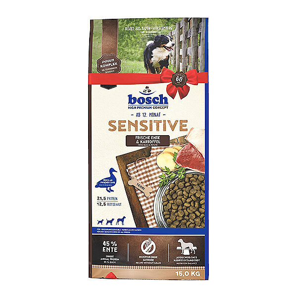 Bosch Sensitive Ördekli ve Patatesli Köpek Maması 15 kg