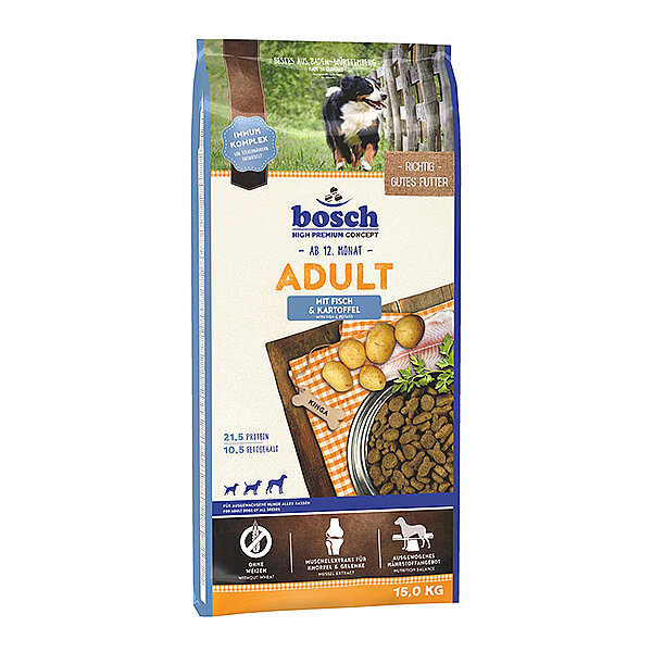 Bosch Glutensiz Balıklı Köpek Maması 15 KG