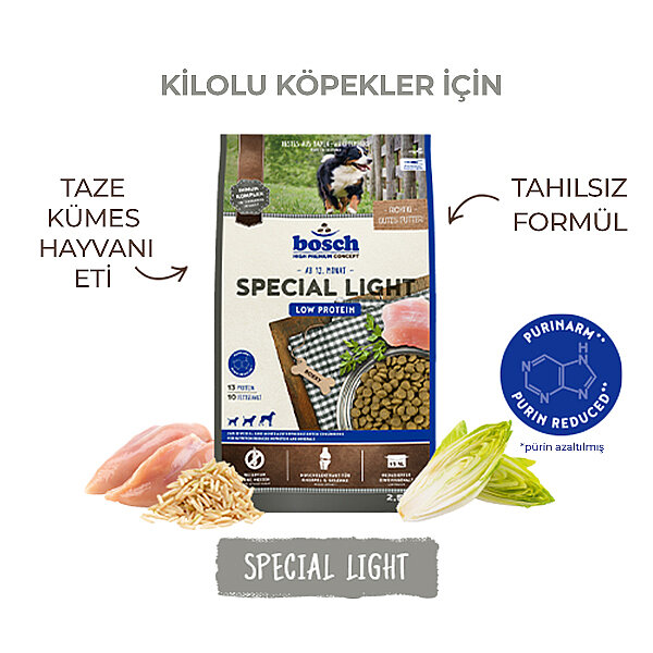Bosch Düşük Kalorili Special Light Köpek Maması 2,5 Kg - 3