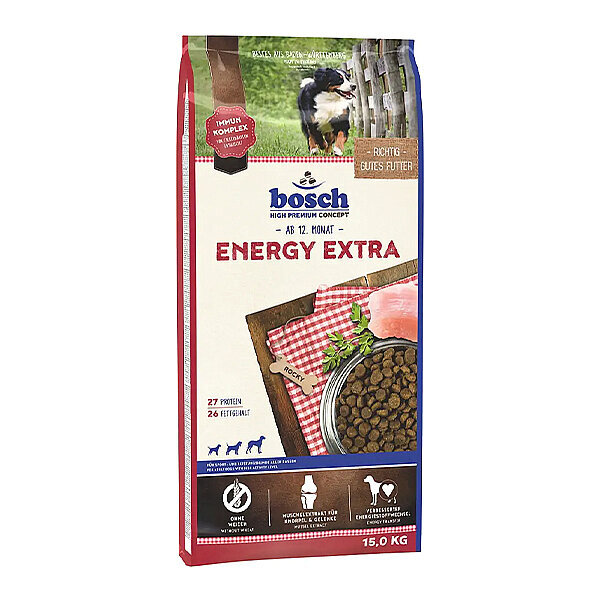 Bosch Energy Extra Kümes Hayvanlı Yetişkin Köpek Maması 15 Kg