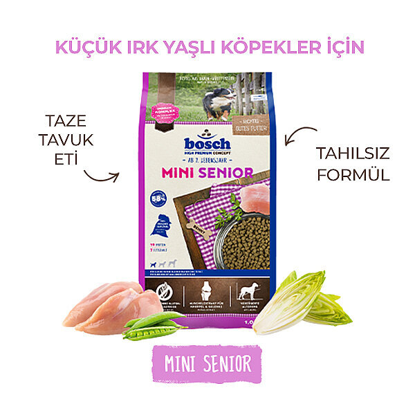 Bosch Küçük Irk Yaşlı Köpek Maması 2.5 KG - 3