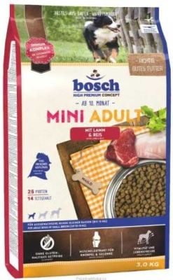 Bosch Glutensiz Kuzu Etli Küçük Irk Köpek Maması 3 KG - 1