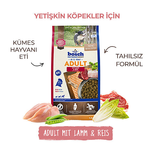 Bosch Glutensiz Kuzu Etli Köpek Maması 15 KG - 3