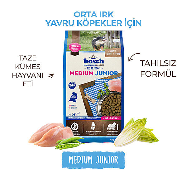 Bosch Medium Junior Yavru Köpekler İçin Kuru Mama 15 kg - 4