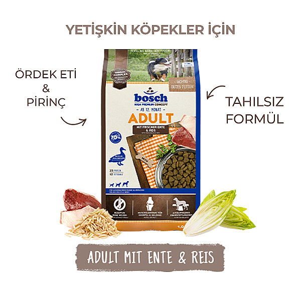Bosch Ördek Ve Pirinçli Yetişkin Köpek Maması 15 kg - 3