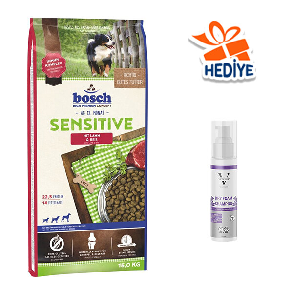 Bosch Sensitive Kuzu Etli ve Pirinçli Köpek Maması 15 kg - 1