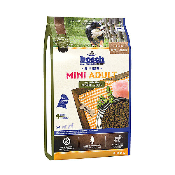 Bosch Mini Irk Kümes Hayvanlı ve Darılı Köpek Maması 3 kg