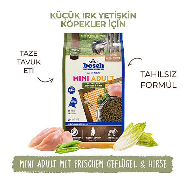 Bosch Mini Irk Kümes Hayvanlı ve Darılı Köpek Maması 3 kg - 3