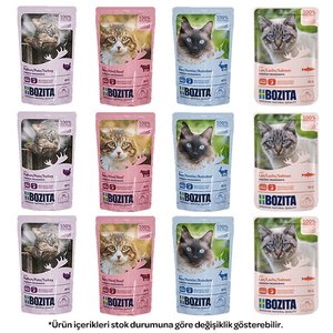 Bozita 4 Çeşit Karışık Yaş Kedi Maması 85 gr x 12 Adet