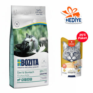 Bozita Diet ve Stomach Tahılsız Geyikli Kedi Maması 2 Kg