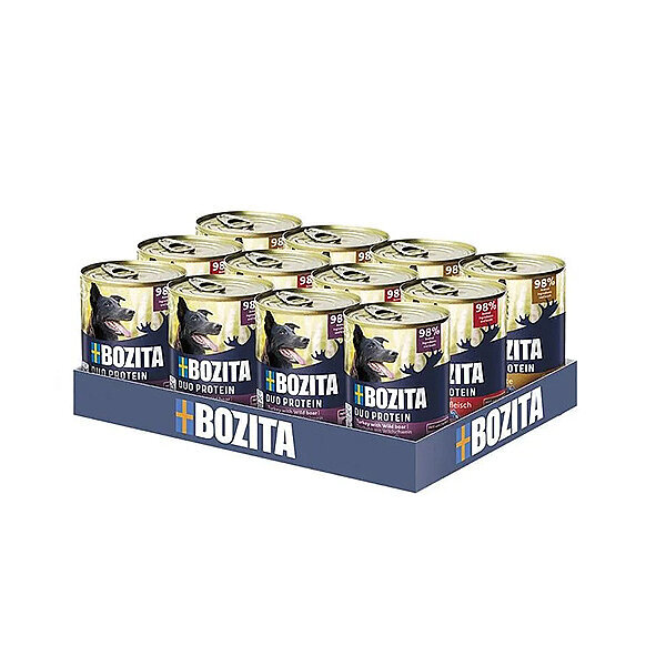 Bozita Sığır, Ördek, Hindi ve Yaban Domuzlu Yetişkin Köpek Pate Konservesi 12 x 400 g
