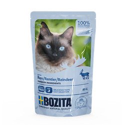 Bozita Tahılsız Geyik Etli Kedi Yaş Maması 85 GR