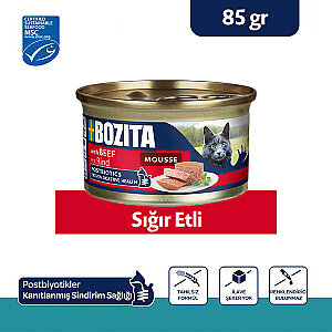Bozita Sığır Etli Mousse Yaş Kedi Maması 85 g
