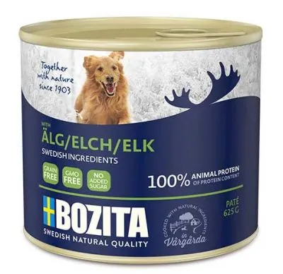 Bozita ELK Geyik Etli Yaş Köpek Maması 625 GR - 1