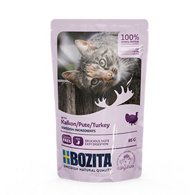 Bozita Tahılsız Hindi Etli Kedi Yaş Maması 85 GR - 1