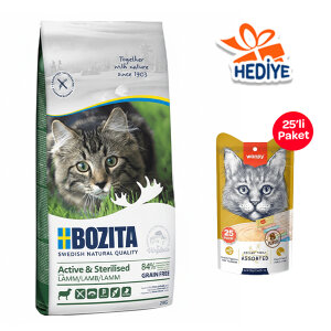 Bozita Active Tahılsız Kuzu Etli Kısırlaştırılmış Kedi Maması 2 KG