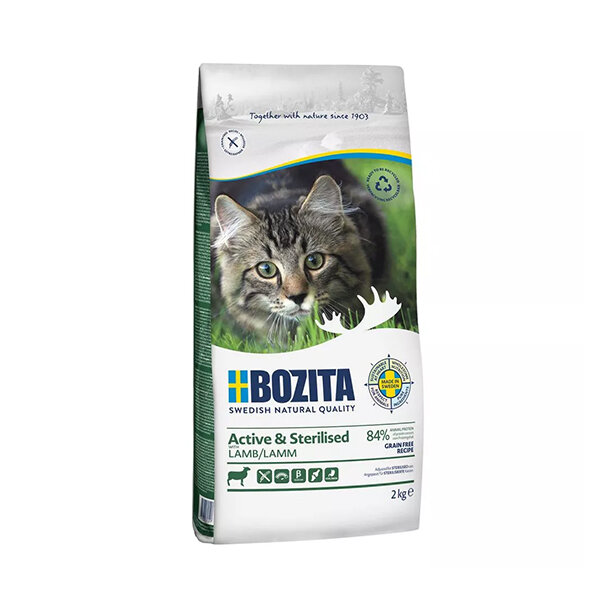 Bozita Active Tahılsız Kuzu Etli Kısırlaştırılmış Kedi Maması 2 KG - 4