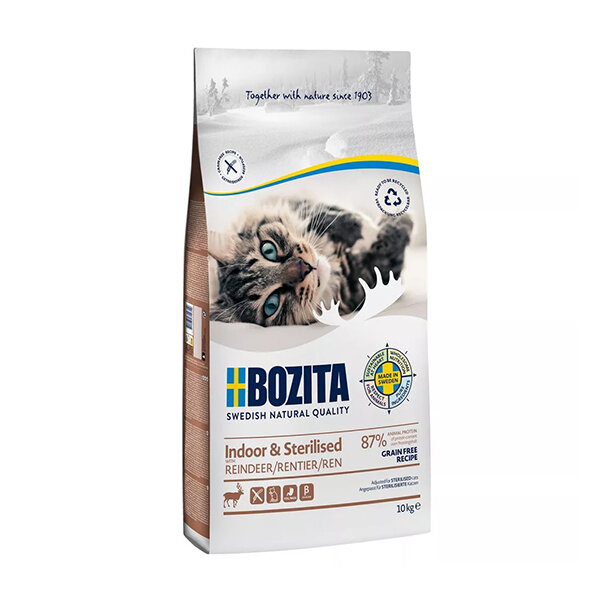 Bozita İndoor Sterilised Kısırlaştırılmış Tahılsız Geyik Etli Kedi Maması 10 Kg - 4