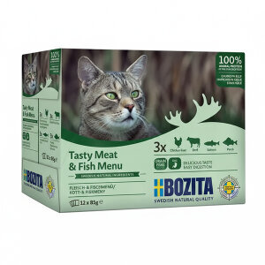 Bozita Jöle İçinde Balık ve Etli Kedi Konservesi Multibox 12x85 gr - 2