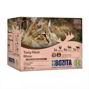 Bozita Jöle İçinde Etli Kedi Konservesi Multibox 12x85 gr - 2
