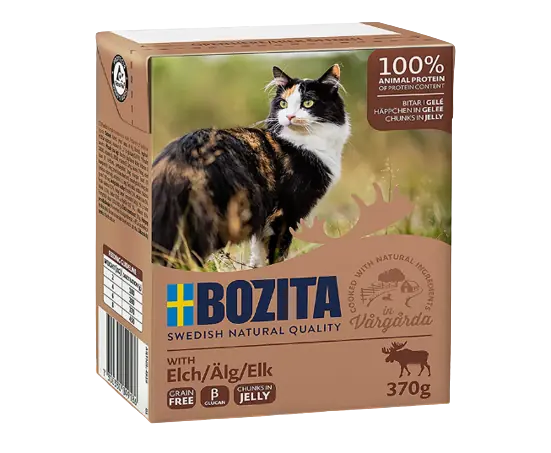 Bozita Kanada Geyik Etli Tetra Paket Jelly Kedi Konserve 370 Gr - 1