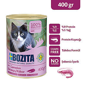 Bozita Karidesli Pate Kedi Konservesi 400 gr