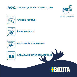 Bozita Meaty Bites Tahılsız  Reindeer Ren Geyiği Etli ve Ördekli Köpek Ödül Maması 70 gr - 3