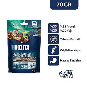 Bozita Meaty Bites Tahılsız  Reindeer Ren Geyiği Etli ve Ördekli Köpek Ödül Maması 70 gr
