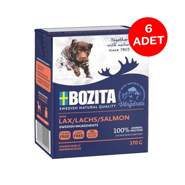 Bozita Naturals Somon Balıklı Köpek Yaş Maması 370 Gr X 6 Adet - 1