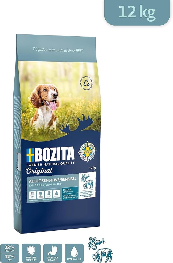 Bozita Original Adult Sensitive Digestion Kuzu Etli Köpek Maması 12 kg - 2