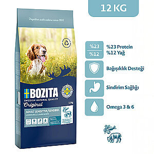 Bozita Original Adult Sensitive Digestion Kuzu Etli Köpek Maması 12 kg