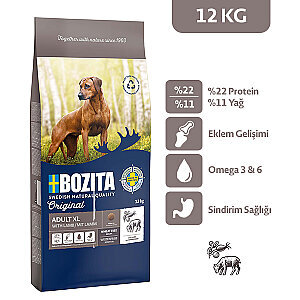 Bozita Original Adult XL Tahılsız Kuzu Etli Köpek Maması 12 kg
