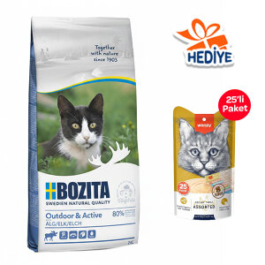 Bozita Outdoor Active Geyik Etli Kedi Maması 2 Kg