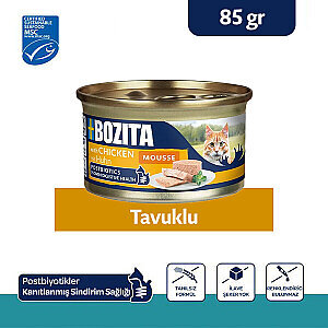 Bozita Tavuk Etli Mousse Yaş Kedi Maması 85 g