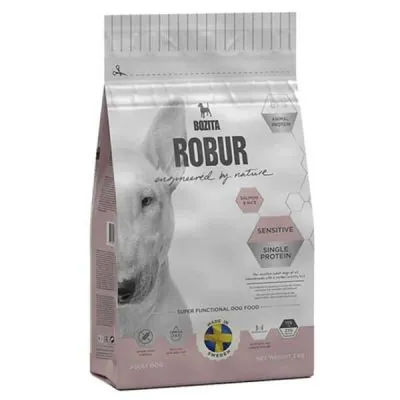 Bozita Robur Sensitive Single Protein Somonlu Köpek Maması 12.5 KG - 1
