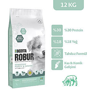 Bozita Robur Tahılsız Yavru Köpek Maması Kuzulu 12 kg