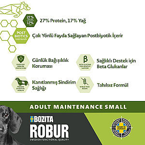 Bozita Robur Tavuklu Yetişkin Küçük Irk Köpek Maması 3 kg - 2