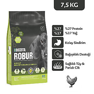 Bozita Robur Tavuklu Yetişkin Küçük Irk Köpek Maması 7,5 kg